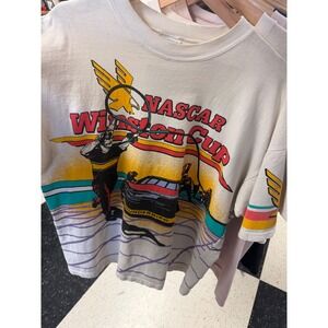Vintage NASCAR Winston Cup Racing Graphic T Shirt Size L Made in USA